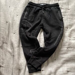 Zara boys cotton Black Jogger Pants size 7 122cm